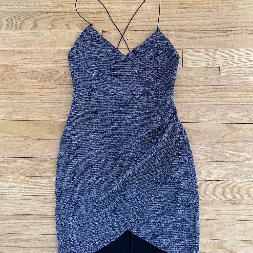NWT Forever 21 Sparkle Tulip Hem Mini Dress